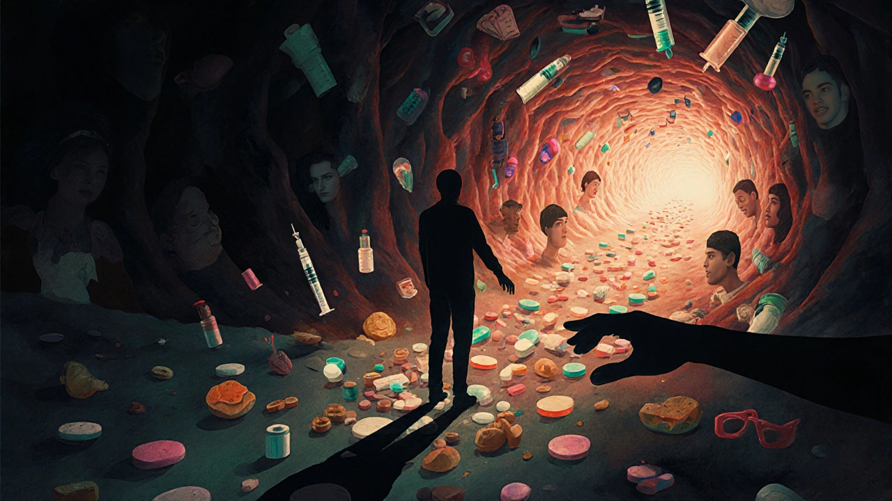 Člověk na křižovatce v mozku, mezi přirozenými odměnami a drogami